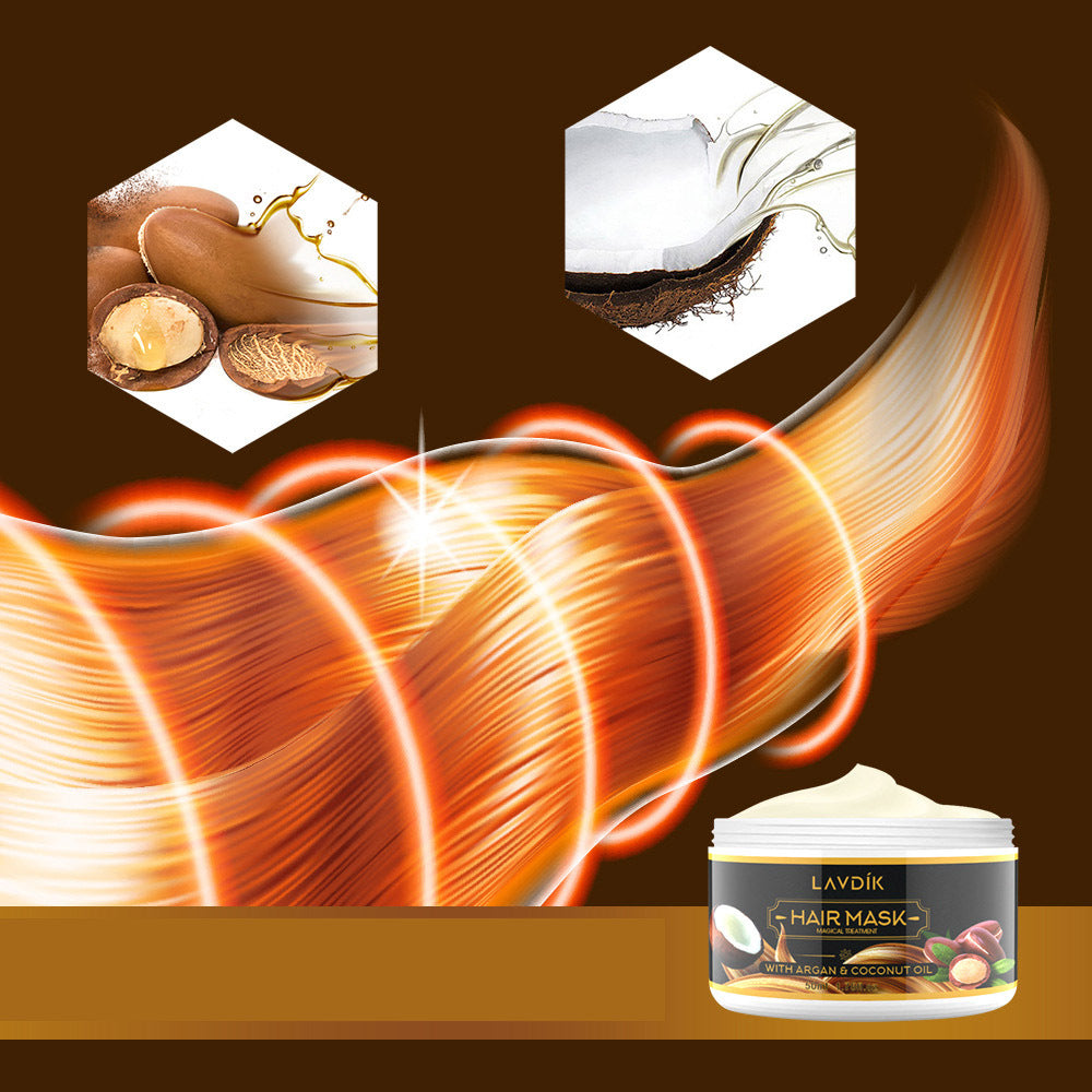 Argan Yağı ve Hindistan Cevizi Özlü Besleciyici Saç Bakım Maskesi